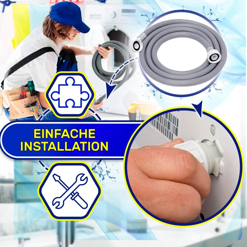 Inlet Hose Washing Machine and Dishwasher 3 m 25°C from