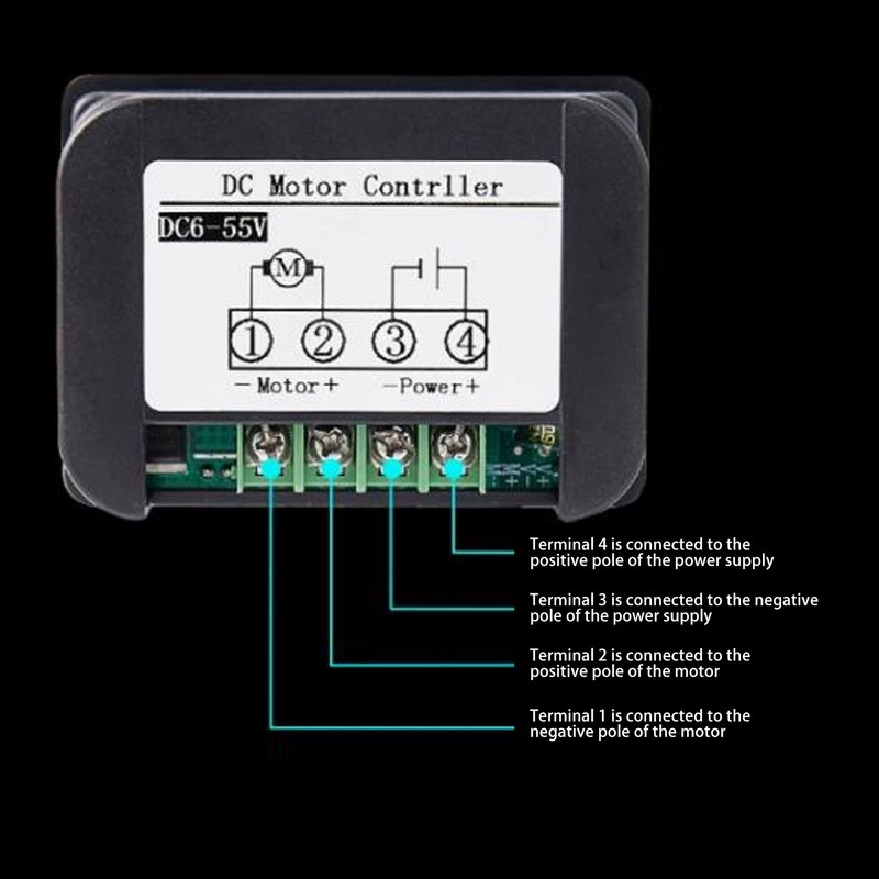 DC Motor Governor High Accuracy 4 Digit LED Display Button