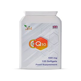VED VED Co Enzyme Q10, Naturally Fermented Ubiquinone, 500mg 120 Softgels.