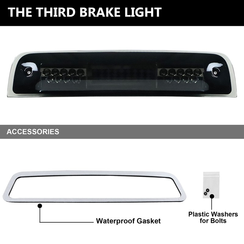 Tresound 3rd Third Brake Light for 2009-2017 Dodge Ram 1500
