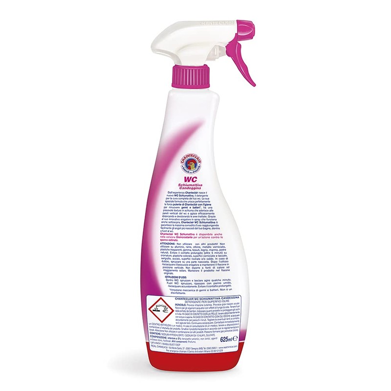 Chanteclair - WC Schiumattiva con Candeggina - Pulisce e Igienizza,