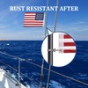 Universal Boat Flag Marine 12"x18" with 4 Boat Flag Pole