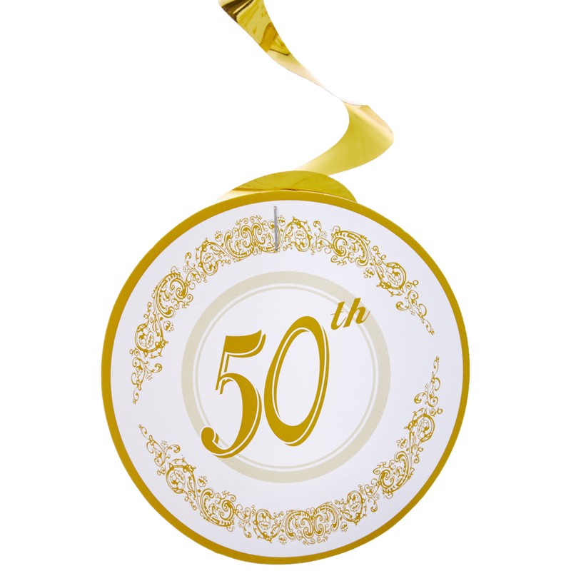 50th Anniversary Ceiling Decor Party Accessory (1 count) (1/Pkg)