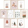 BIROYAL Christmas Cards with Envelope Set of 30 - Folding