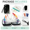 Travel Pill Organizer with 14 Reusable Pill Pouches,Black Hard Shell