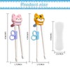 Quimoy 2 Pairs Chopsticks for Kids, Automatic Rebound Kids Chopsticks