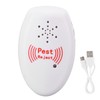 Multifunction Ultrasonic Electronic Mosquito Repellent Pest Repeller USB Rechargeable White