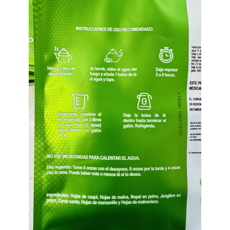 Vitalhealth V TE DETOX Vegan 100% Organic Sugar Free Cleanse