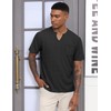 QOSOQ Men's V Neck T Shirts Short Sleeve Summer Casual