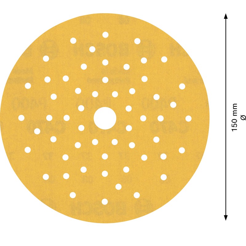 Bosch Accessories Expert C470 Sandpaper Multihole (for Hardwood, Paint on