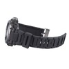 Waterproof Wristwatch Transparent Cover LED Luminous Wristwatch for Gentlemen Black