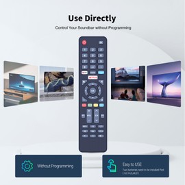 TRUCKON New Replacement Remote Control for Dyon Smart 22 XT, 24 XT, 40 XT, 42 XT, 43 XT V2, 49 XT, 55 XT, 65 XT, Movie Smart 32 XT D800171, Not for Other Models