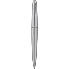PILOT Metropolitan Collection Ball Point Pen, Silver Barrel, Dots Design, Medium Point, Black Ink (91305)