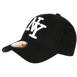Hip Hop Honour NY Baseball Cap Suede Black Fashion Class Baseball Utchy - Size: One Size - Color: Black - Mens Black One Size, black