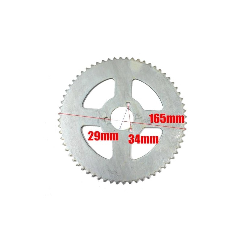 TDR 64T Rear Sprocket Cog T8F Chain 43cc 49cc Mini
