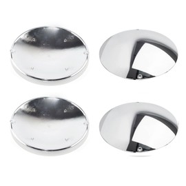 DewFlew 4Pcs 7.48" Hubcap 190mm Chrome Baby Moon Wheel Center Cap for 12 13 14 inch Wheel Rim, Vintage Custom Hub Cap