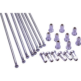 Excel Spoke Set: XS9-21187, black, 1.85 x 18, 2.15 x 18