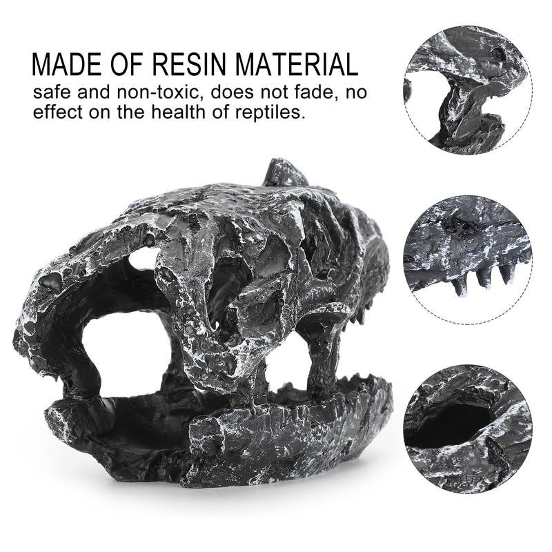 Resin Reptile Hide Cave Snake Skull Simulation Hideout Landscape for
