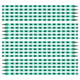 XTAUTO Green 12v 15 Led 30cm Car Flexible Waterproof Underbody Light Strip Pack of 20