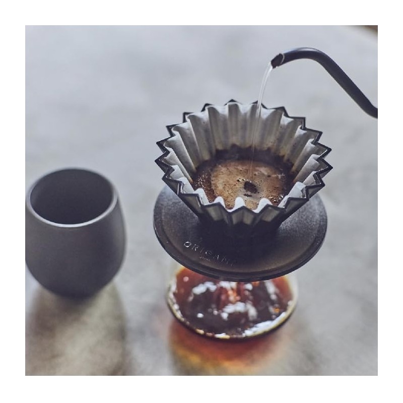 ORIGAMI Resin Holder, Black (BK) Origami Dripper (S and M)