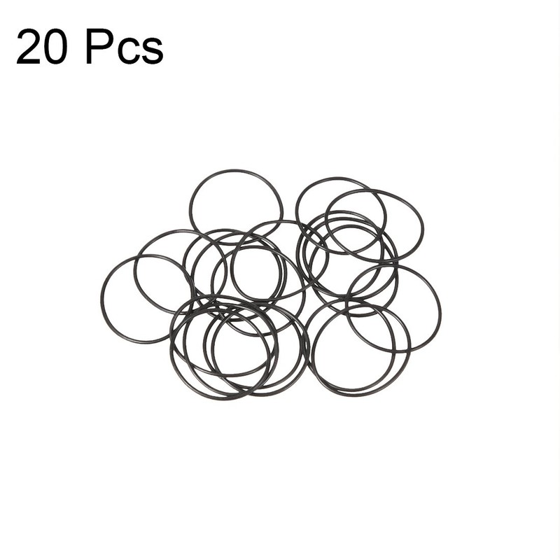 sourcing map 20pcs Nitrile Rubber O Rings 27mm OD 25mm