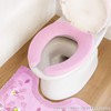OKA Daisy Marche U-Shaped Toilet Seat Cover, Pink, Antibacterial, Odor