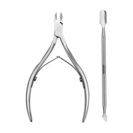 Bei Tuo  Kit Manicure Alicate Y Empujador De Cuticula Uñas