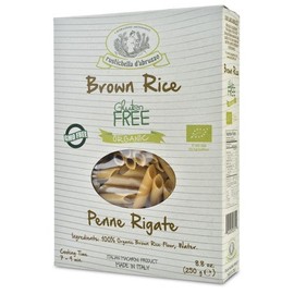 Rustichella d'Abruzzo Organic Gluten Free Brown Rice Penne Rigate - 8.8 oz (Pack of 2)