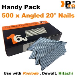 Angled 20° 500 x 32mm - Handy Pack Angled 16G Second Fix Nails