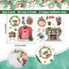 BBTO 12 Sheets Christmas Rub on Transfers for Crafts and