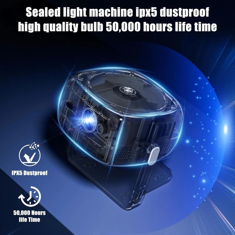 Xiapipro Native 1080P HD Projector 4K Support, WiFi 6, Bluetooth,