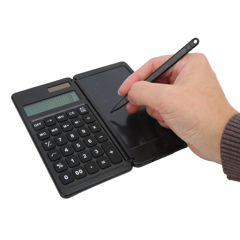 Calculator Notepad 10 Digit Display Dual Power Drive 128g Multifunction