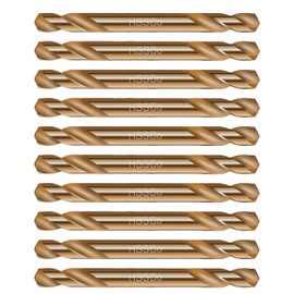 HSS Cobalt Drill Bit Double End 1/8 in. Stubby Body Drill Steel Metal Iron-10Pcs