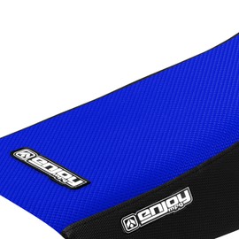Enjoy MFG 2005 - 2014 Yamaha TTR 230 Black Sides / Blue Top Full Gripper Seat Cover