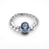 shivam Hip Hop Bling Silver Tone King Tut Pharaoh Bracelet