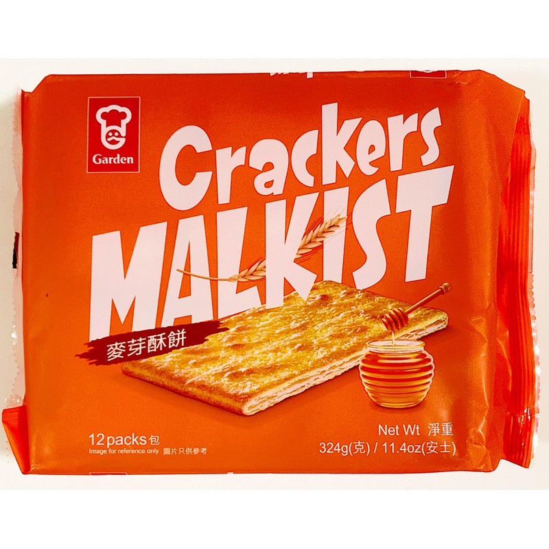 Malkist Crackers, Malt Wheat, 11.4 Oz,2 Pack 麥芽酥餅