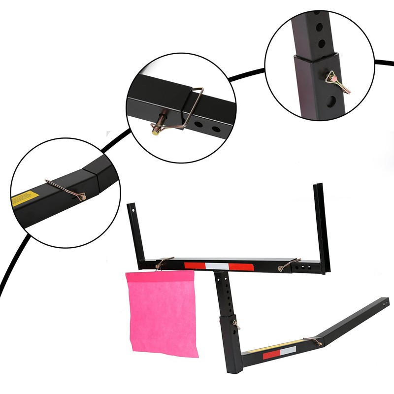 Adjustable Steel Pick Up Truck Bed Hitch Extender Extension Rack