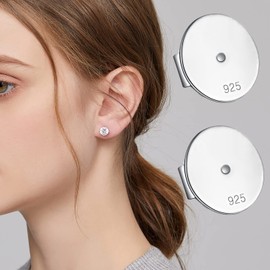 Earring Backs Replacement Locking Earring Backs for Studs 925 Sterling Silver Earring Lifters Back