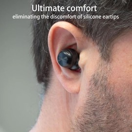 NANLANFAN Replacement Foam Eartips for Technics EAH-AZ100 Wireless Earbuds, Ultimate Comfort, 3 Pairs (S/M/L, Black)