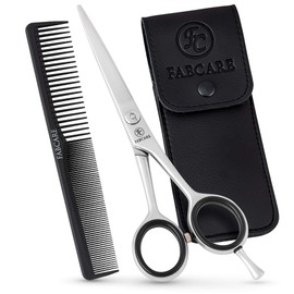 FABCARE Hair Scissors with One-Sided Micro Teeth - Extra Sharp - Professional Hair Cutting Scissors 6 Inch - Hairdressing Scissors Professional