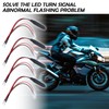 Figpade 4PCS Motorcycle Load Resistors LED Turn Signal,LED Resistor Turn