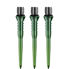 Mission Darts X2624 Titan Pro | 30mm Grooved Titanium Dart Tip Conversion Point Gradient Green