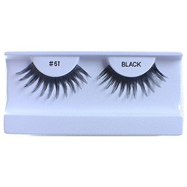 30 Pairs False Eyelashes Fake Eyelashes 100% Human Hair Black #61