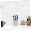 TEHAUX Pencil Holder Stainless Steel Desktop Organizer for Stationery Makeup