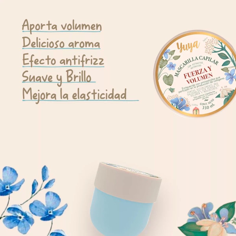 Yuya Mascarilla De Cabello Yuya Fuerza Y Volumen Con Biotina