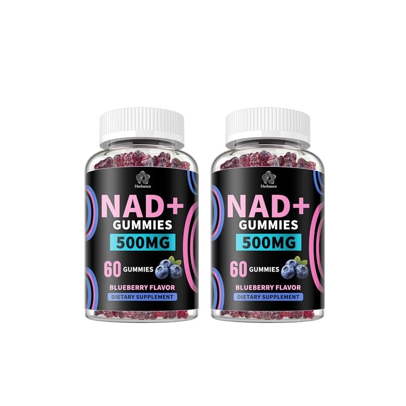 Herbance NAD+ Gummies, Liposomal NAD Supplement for Women, Ultra High