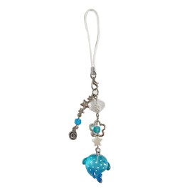 SZYDD Handmade Polka Dot Shark Pendant Beaded Charm Trendy Hanging Ornament Stylish Keyrings Accessory Phone Lanyard