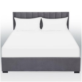 Extra Deep Fitted Sheet King Size - Non Iron & Anti-Wrinkle Sheet Fitted, Deep Pocket 16 Inch (40Cm) Deep Fitted Bed Sheets, White