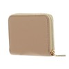 Coccinelle Metallic Soft Leather Zip Around Wallet Fresh Beige, Fresh
