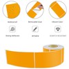Rectangular Stickers Orange 12.7 x 7.6 cm Colour Code Labels